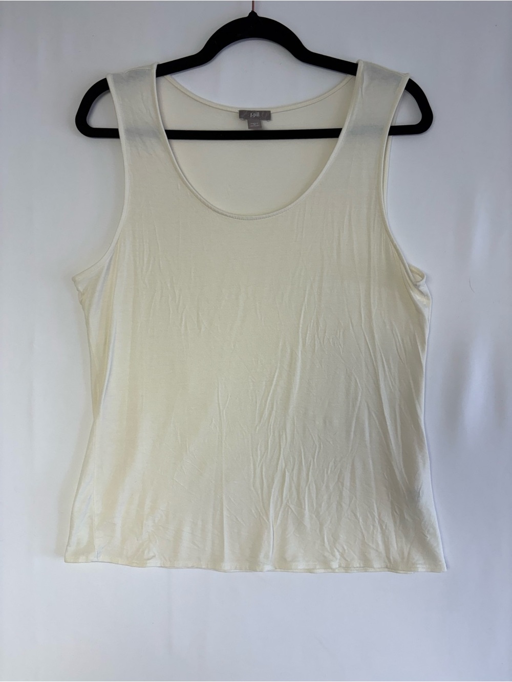 J. Jill Ivory Stretch Comfort Tank Top - Picture 3 of 8